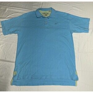 Orvis Short Sleeve Light Blue Solid Men's M Polo